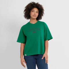 Green Bay Packers Women's Glory Arch Boxy T-Shirt Green