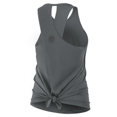Philadelphia Eagles Women's Glory Open-Back Crisscross Dri-FIT Tank Top Charcoal