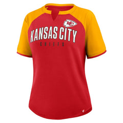 Kansas City Chiefs Women's Height Advantage T-Shirt Red/Gold