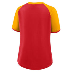 Kansas City Chiefs Women's Height Advantage T-Shirt Red/Gold
