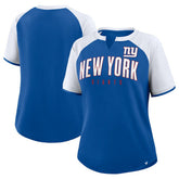 New York Giants Women's Height Advantage T-Shirt Royal/White