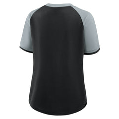 Las Vegas Raiders Women's Height Advantage T-Shirt Black/Silver