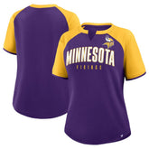Minnesota Vikings Women's Height Advantage T-Shirt Purple/Gold