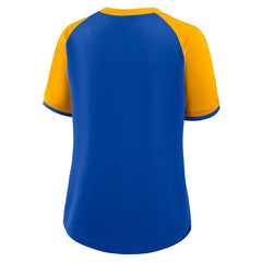 Los Angeles Rams Women's Height Advantage T-Shirt Royal/Gold
