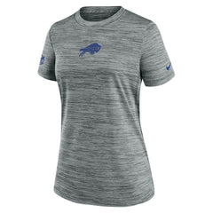 Buffalo Bills Women's Sideline Velocity Dri-FIT T-Shirt Gray