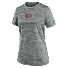 San Francisco 49ers Women's Sideline Velocity Dri-FIT T-Shirt Gray