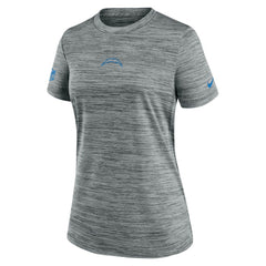 Los Angeles Chargers Women's Sideline Velocity Dri-FIT T-Shirt Gray