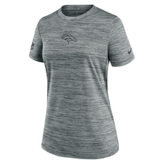 Denver Broncos Women's Sideline Velocity Dri-FIT T-Shirt Gray