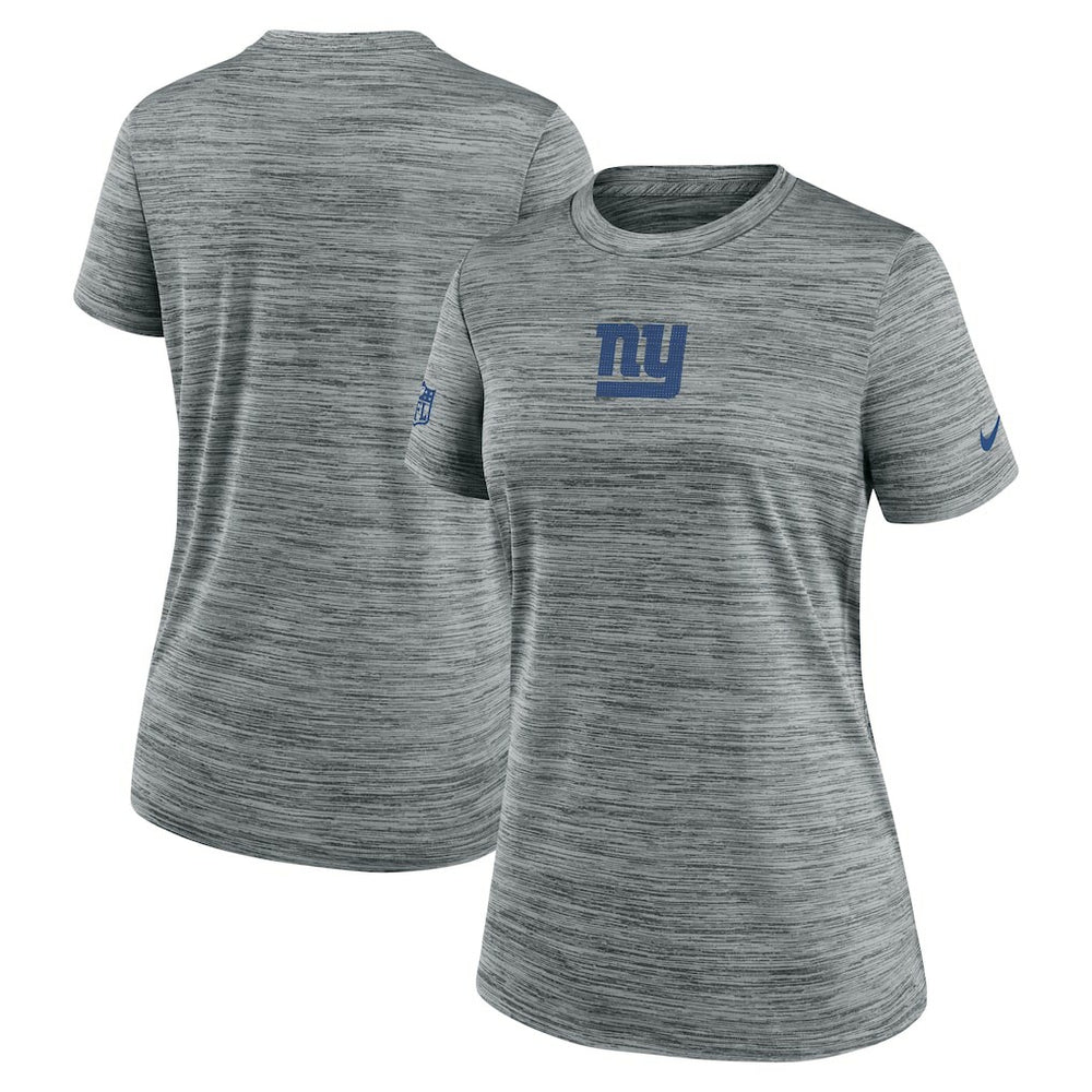 New York Giants Women's Sideline Velocity Dri-FIT T-Shirt Gray