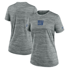 New York Giants Women's Sideline Velocity Dri-FIT T-Shirt Gray