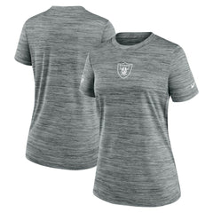 Las Vegas Raiders Women's Sideline Velocity Dri-FIT T-Shirt Gray