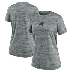 Carolina Panthers Women's Sideline Velocity Dri-FIT T-Shirt Gray