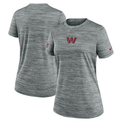 Washington Commanders Women's Sideline Velocity Dri-FIT T-Shirt Gray