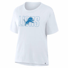 Detroit Lions Women's Line Em Up T-Shirt Ash