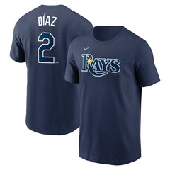 Yandy Diaz Tampa Bay Rays Nike Fuse Name & Number T-Shirt - Navy T-shirts