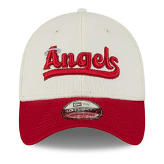 Los Angeles Angels New Era City Connect Batting Practice 39THIRTY Flex Hat - Cream/Red Hats