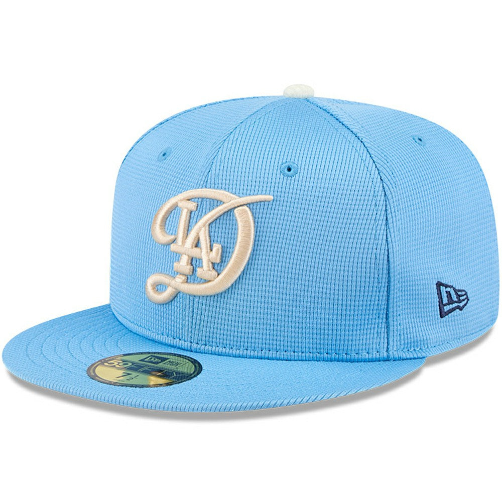 Los Angeles Dodgers New Era City Connect Batting Practice 59FIFTY Fitted Hat - Light Blue Hats