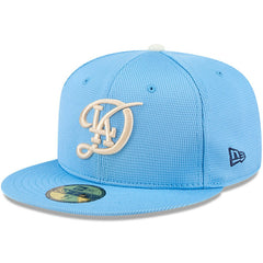 Los Angeles Dodgers New Era City Connect Batting Practice 59FIFTY Fitted Hat - Light Blue Hats