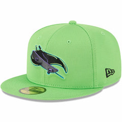 Tampa Bay Rays New Era City Connect Batting Practice 59FIFTY Fitted Hat - Neon Green Hats