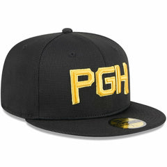 Pittsburgh Pirates New Era City Connect Batting Practice 59FIFTY Fitted Hat - Black Hats