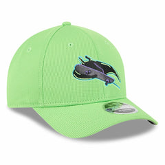 Tampa Bay Rays New Era City Connect Batting Practice 9FORTY M-Crown Adjustable Hat - Neon Green Hats