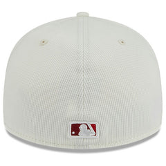 Los Angeles Angels New Era City Connect Batting Practice Low Profile 59FIFTY Fitted Hat - Cream/Red Hats