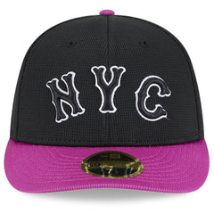 New York Mets New Era City Connect Batting Practice Low Profile 59FIFTY Fitted Hat - Charcoal/Purple Hats