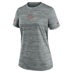 Kansas City Chiefs Women's Sideline Velocity Dri-FIT T-Shirt Gray