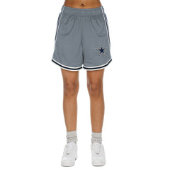 Dallas Cowboys New Era Women's Sport Classics Mesh Shorts Silver/Navy