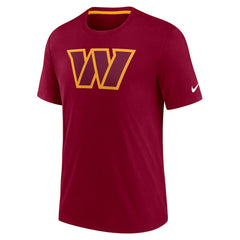 Washington Commanders Playback Logo Tri-Blend T-Shirt Burgundy