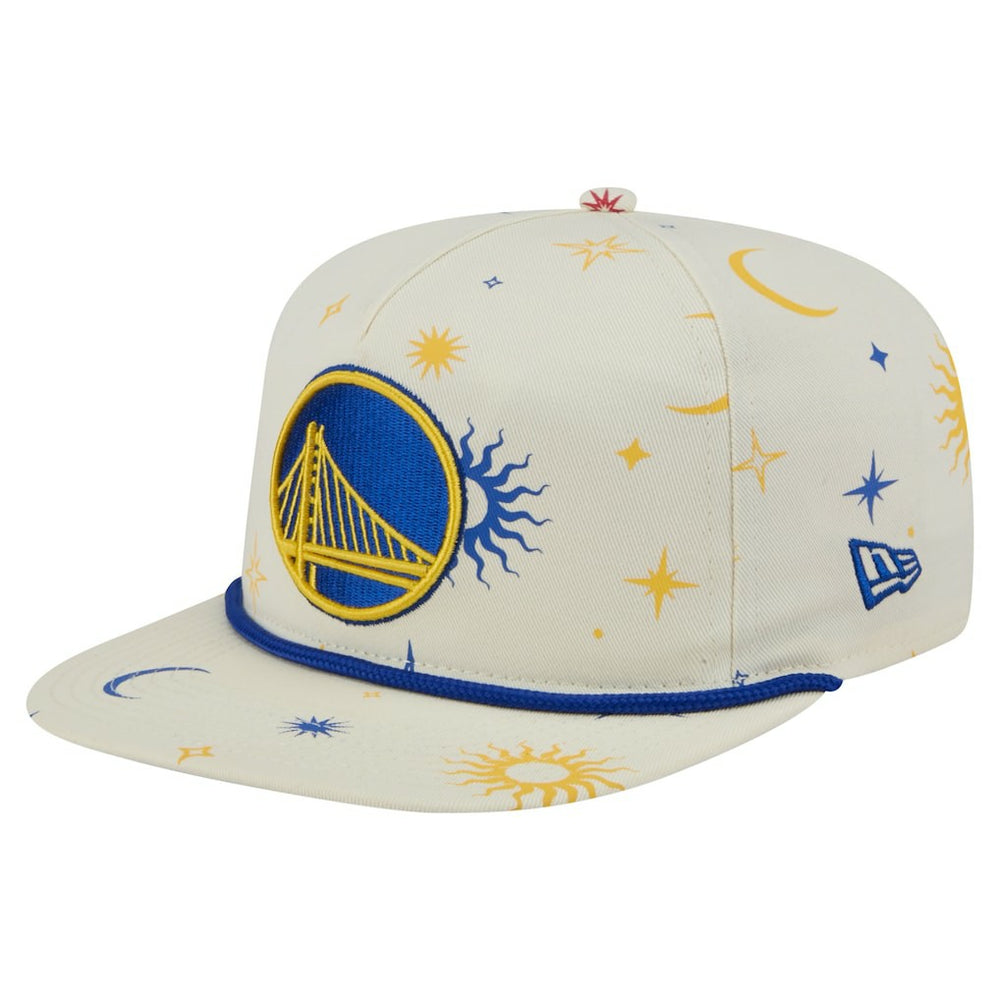 Golden State Warriors Lunar Golfer Snapback Hat Cream