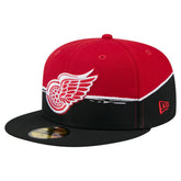 NHL Detroit Red Wings New Era Vintage Color Dip 59FIFTY Fitted Hat - Black/Red