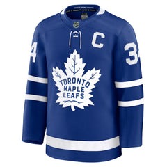 NHL Auston Matthews Toronto Maple Leafs Fanatics Captain Patch Home Premium Jersey - Blue