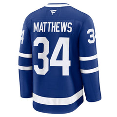 NHL Auston Matthews Toronto Maple Leafs Fanatics Captain Patch Home Premium Jersey - Blue