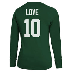 Jordan Love Green Bay Packers Majestic Threads Women's Name & Number Long Sleeve T-Shirt Green