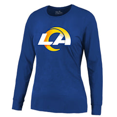 Puka Nacua Los Angeles Rams Majestic Threads Women's Player Name & Number Long Sleeve T-Shirt Royal