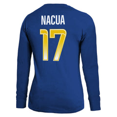 Puka Nacua Los Angeles Rams Majestic Threads Women's Player Name & Number Long Sleeve T-Shirt Royal