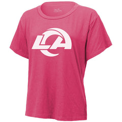 Puka Nacua Los Angeles Rams Majestic Threads Women's Name & Number T-Shirt Pink