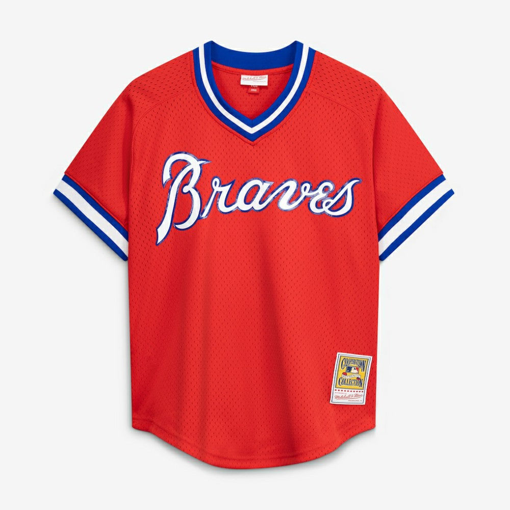MLB Dale Murphy Atlanta Braves Mitchell & Ness Cooperstown Collection Mesh Batting Practice Jersey? - Red