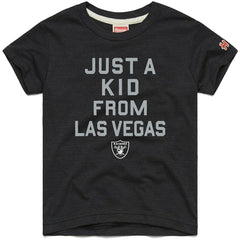 Las Vegas Raiders Homage Youth Just a Kid Tri-Blend T-Shirt Black