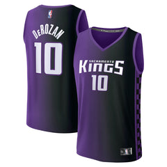 NBA DeMar DeRozan Sacramento Kings Fast Break Replica Jersey - Statement Edition - Purple