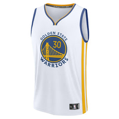 NBA Stephen Curry Golden State Warriors Fast Break Replica Jersey sale - Association Editi- White