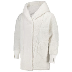 The Best Lounger in the World By Jill Martin Chicago Bulls Unisex Cream Oversized Open-Front Hoodie Sweater