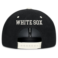 Chicago White Sox Nike Pro Corduroy Structured Snapback Hat - Black Hats
