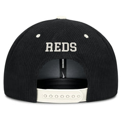 Cincinnati Reds Nike Pro Corduroy Structured Snapback Hat - Black Hats