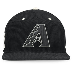 Arizona Diamondbacks Nike Pro Corduroy Structured Snapback Hat - Black Hats