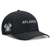 Atlanta Braves Nike Rise Performance Adjustable Hat - Black Hats