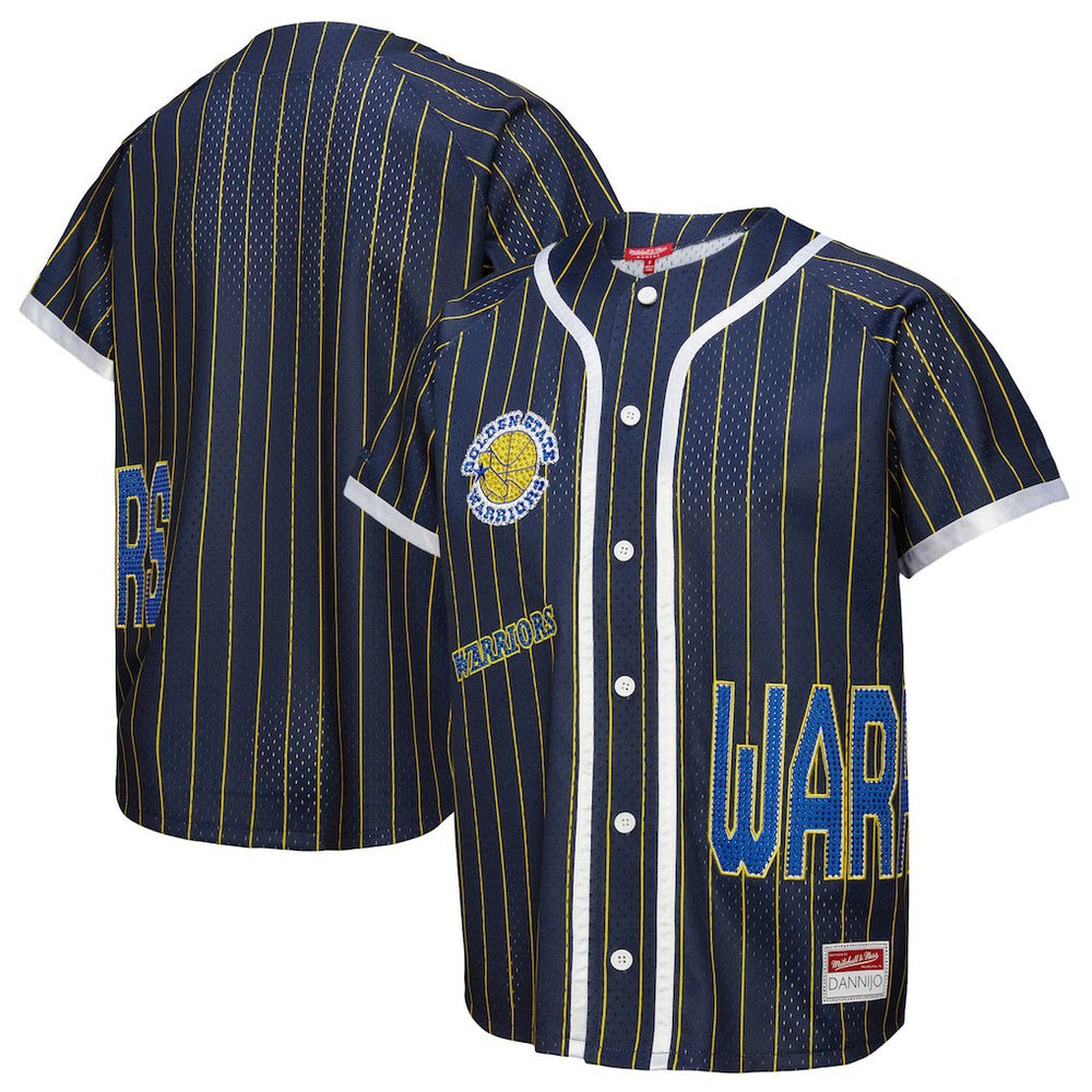 NBA Golden State Warriors x DANNIJO Women's Fashion Baseball Jersey sale - Blue