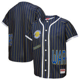 NBA Golden State Warriors x DANNIJO Women's Fashion Baseball Jersey sale - Blue