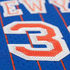 NBA Patrick Ewing New York Knicks x DANNIJO Women's Fashion Cropped Basketball Jersey - Royal